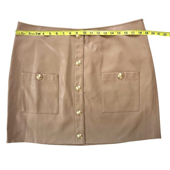 L'AGENCE Truman Vegan Leather Mini Skirt - Picture 8 of 11